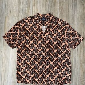 Scotch & Soda Tan and Brown Casual Button Down Shirt